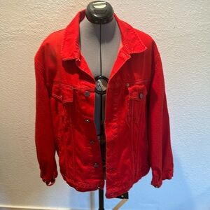 Red Armani Jeans Jacket